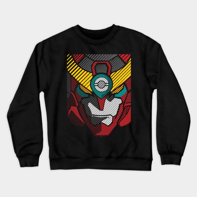 093 Gurren Lagann Full Crewneck Sweatshirt by Yexart